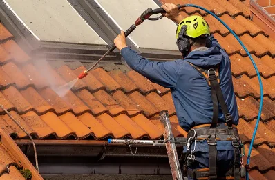 Démoussage et hydrofuge de toiture à Caussiniojouls